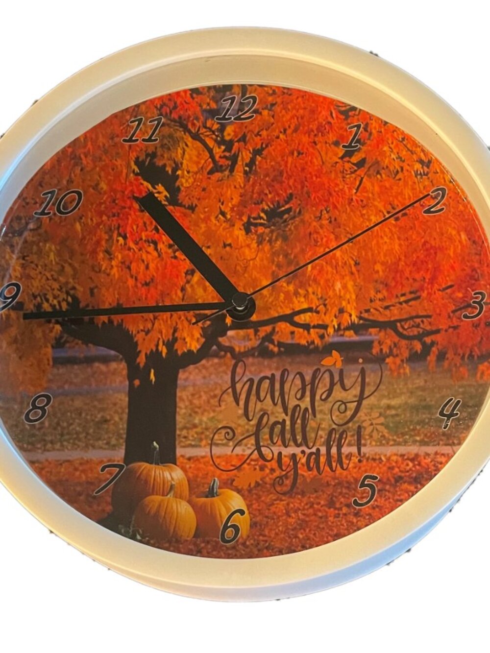 Fall Yall 9" Wall Clock